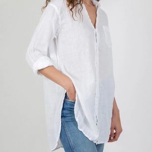 CO Shades Marrlla shirt White linen .